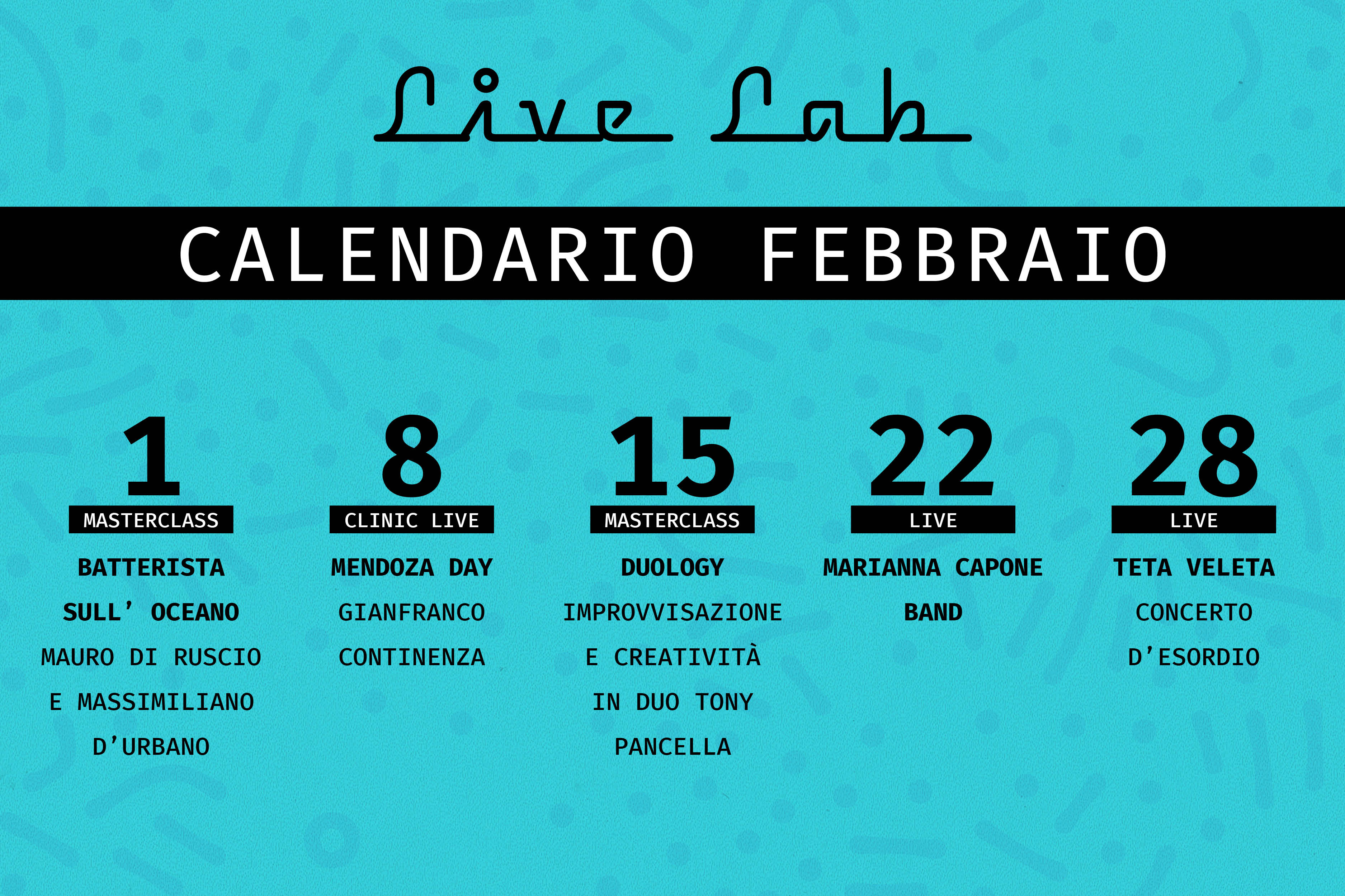 Calendario Febbraio 2025