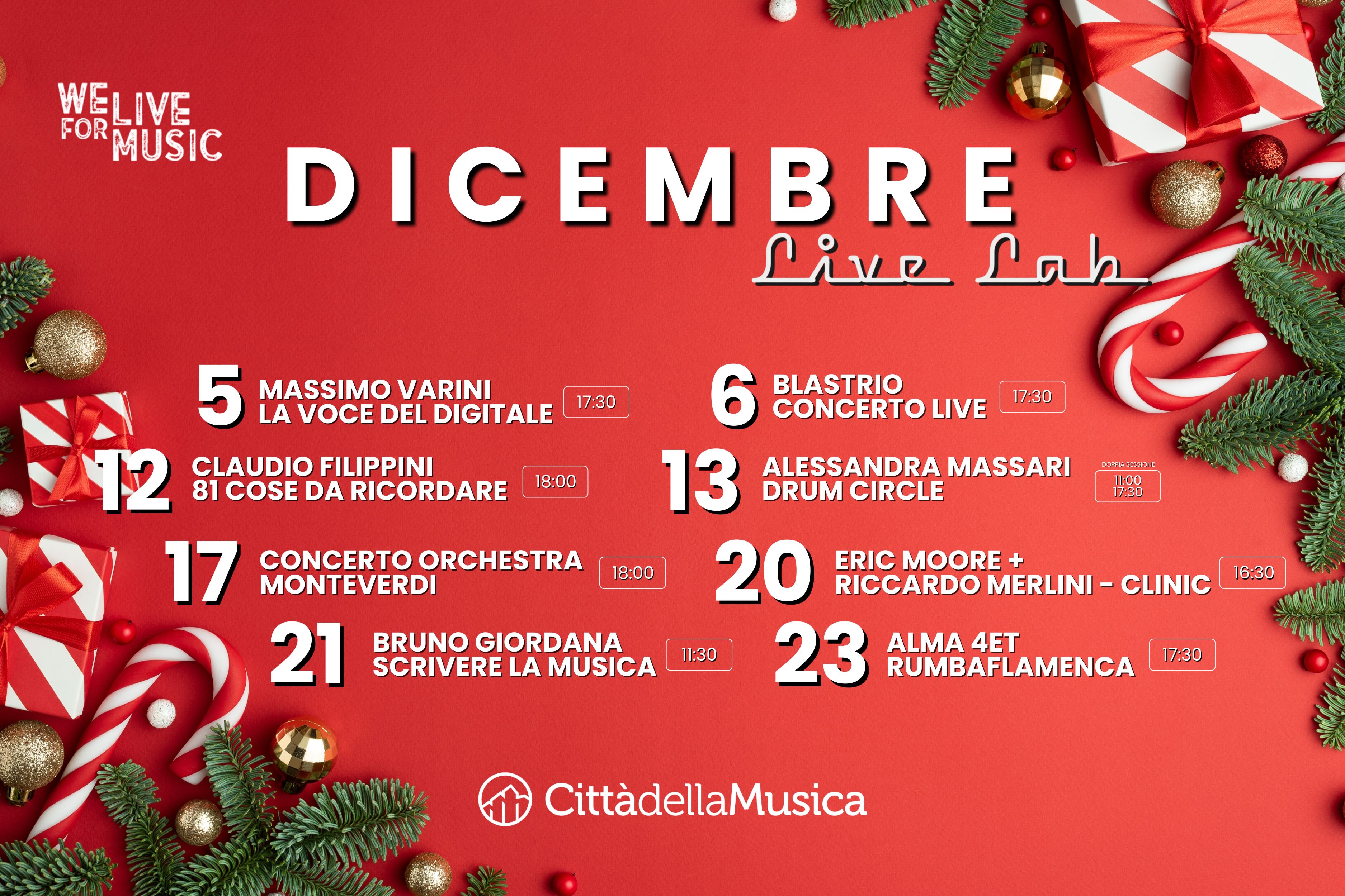 Calendario dicembre