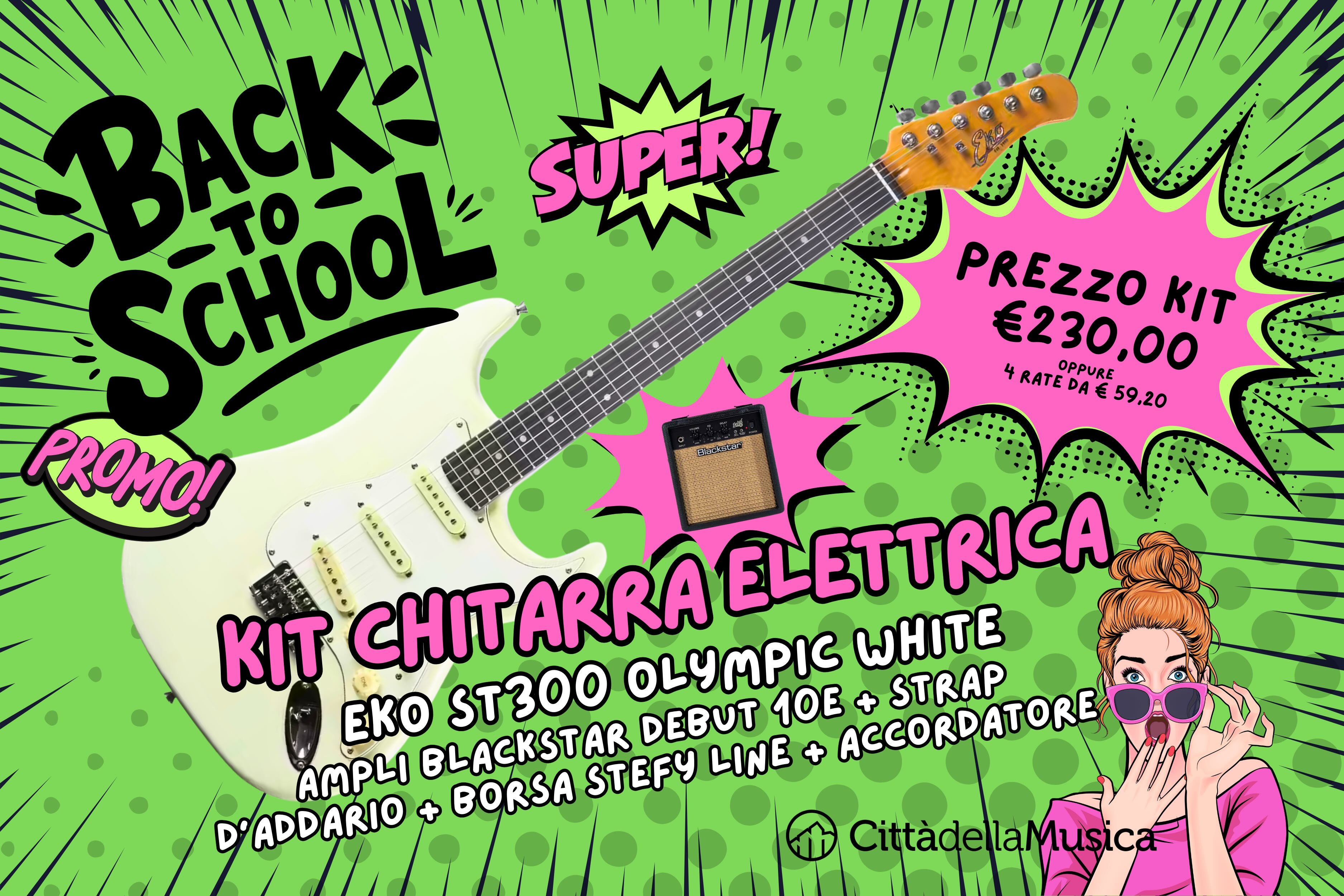 Back to School Kit Chitarra Elettrica