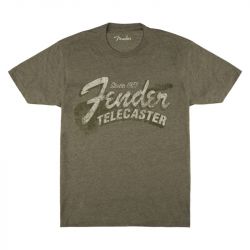 Fender since 1951 telecaster t-shirt military heather s