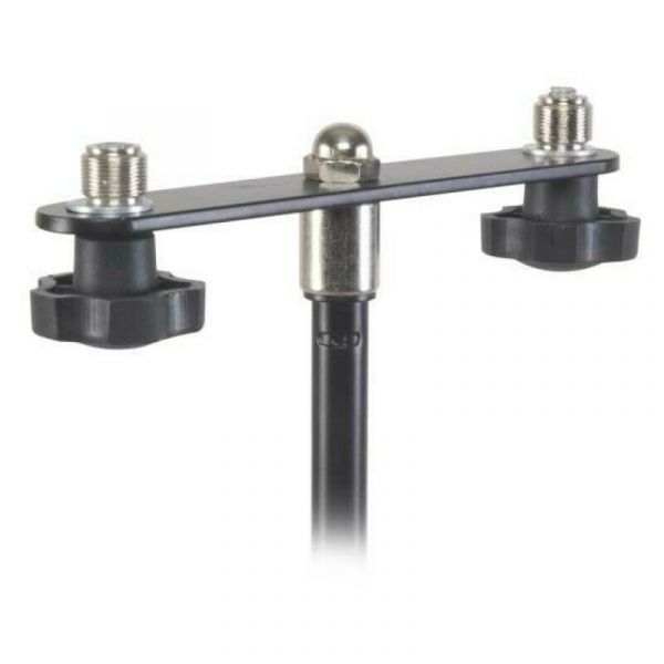 Proel apm72 supporto acciaio per 2 microfoni