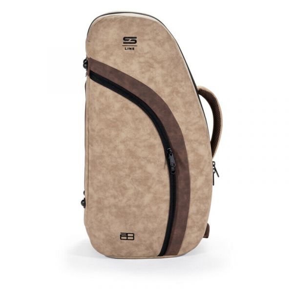 Stefy Line custodia per tromba ecopelle avana/dark brown