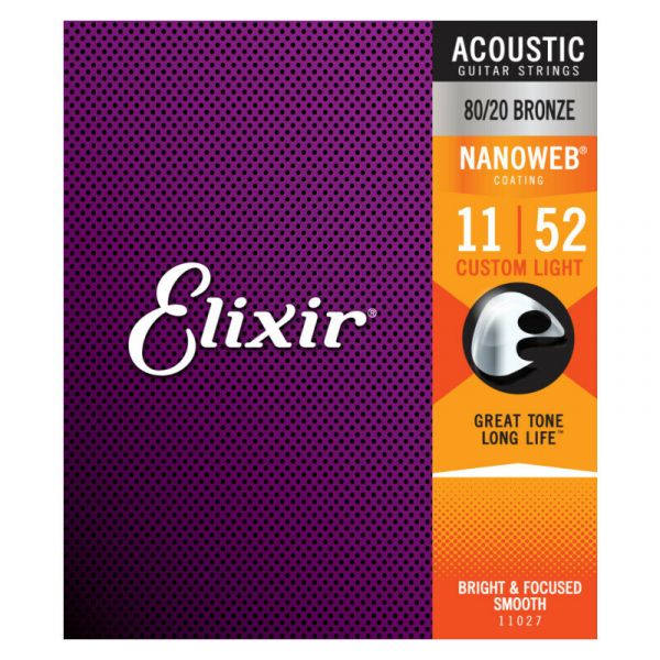 Elixir nanoweb 80/20 bronze 011-052 cst.light 11027