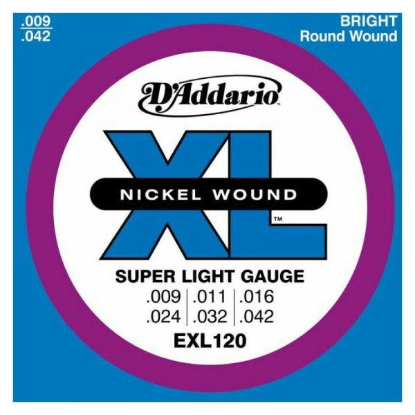 Daddario exl120 super light 9-42