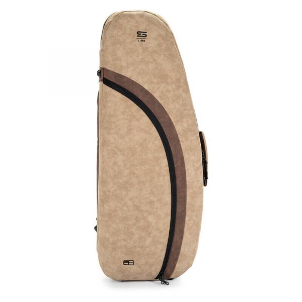 Stefy Line custodia per sax tenore ecopelle avana/dark brown