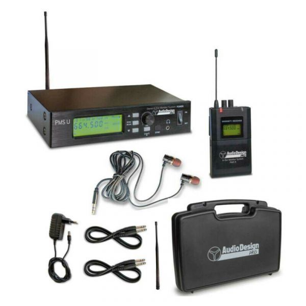 Audio Design Pro pms u sistema in ear monitor - trasmettitore + bod
