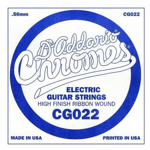 Daddario single xl chromes flat wound 022