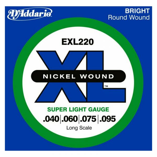 Daddario exl220 long scale 40-95
