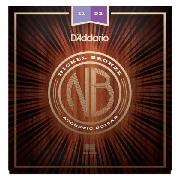 Daddario nb1152 nickel bronze acoustic 011-052