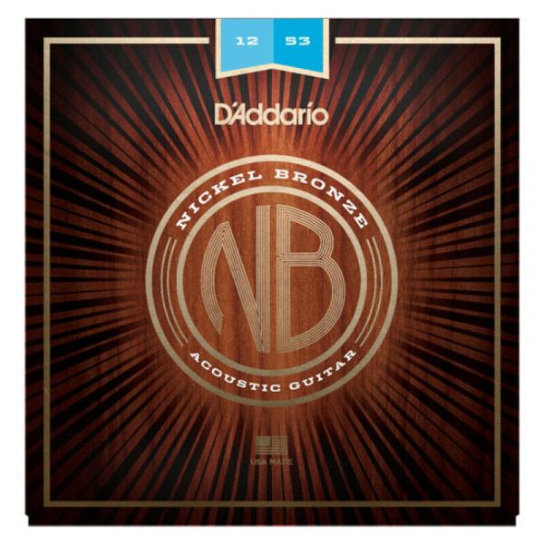 Daddario nb1253 nickel bronze acoustic 012-053