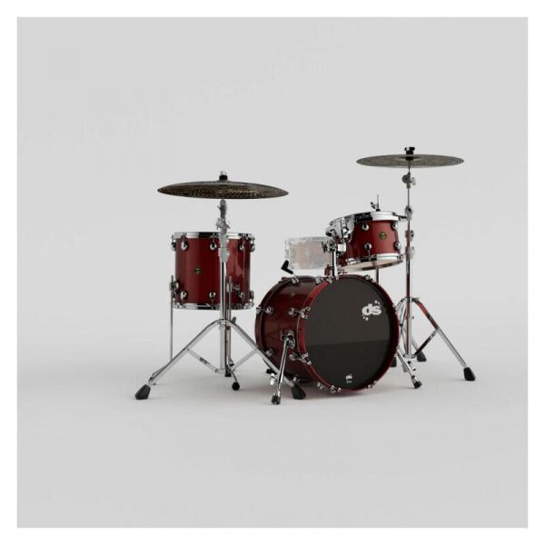 Drum Sound fury 3-piece bop kit -red sparkle lacquer