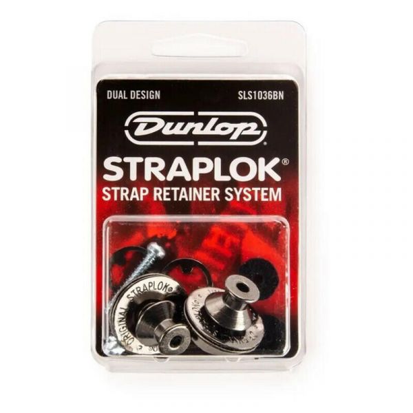Dunlop sls1035bn straplok dual design black nickel