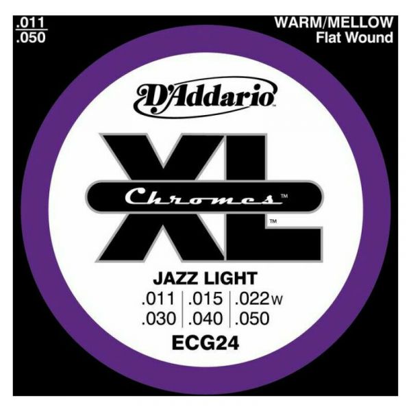 Daddario ecg24 chromes jazz light 11-50