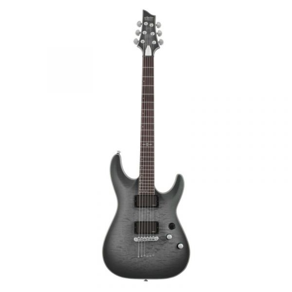 Schecter c-1 platinum-6-stbls see thru black satin