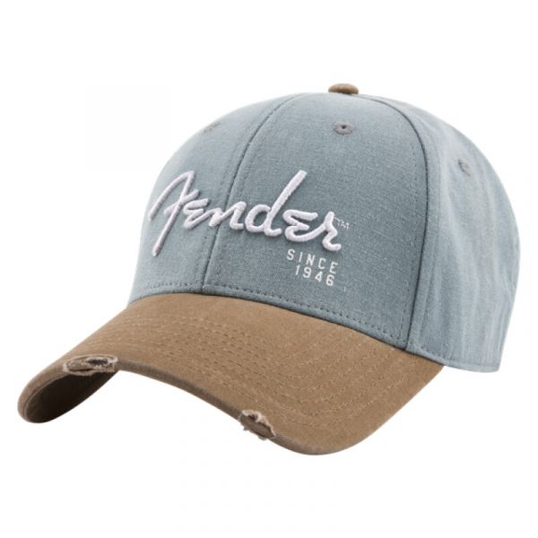 Fender cappello spaghetti logo washed snapback