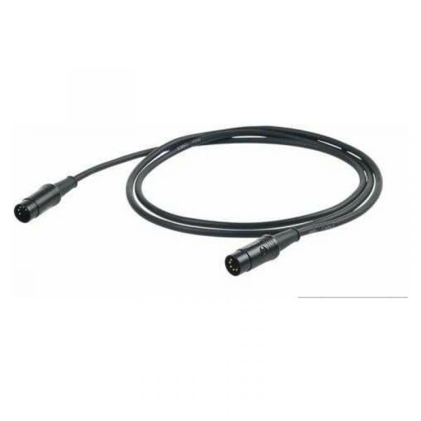 Proel chl400lu5 midi.cable.din.5pdin.5p.bk.mt.5