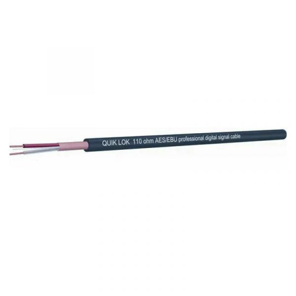 Quik Lok cm/818 bk cavo aes/ebu in bobina
