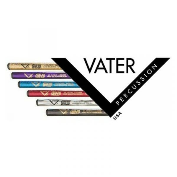 Vater color wrap 5a blue sparkle wood tip