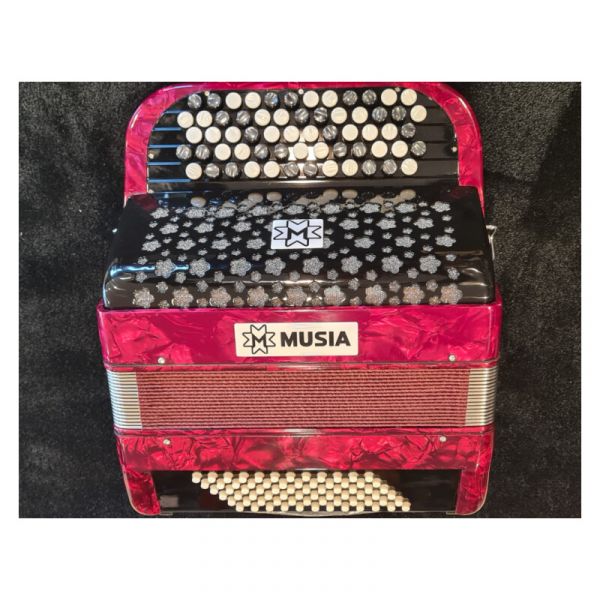 Musia Instruments cromatic folk 62/72 2/4 rossa