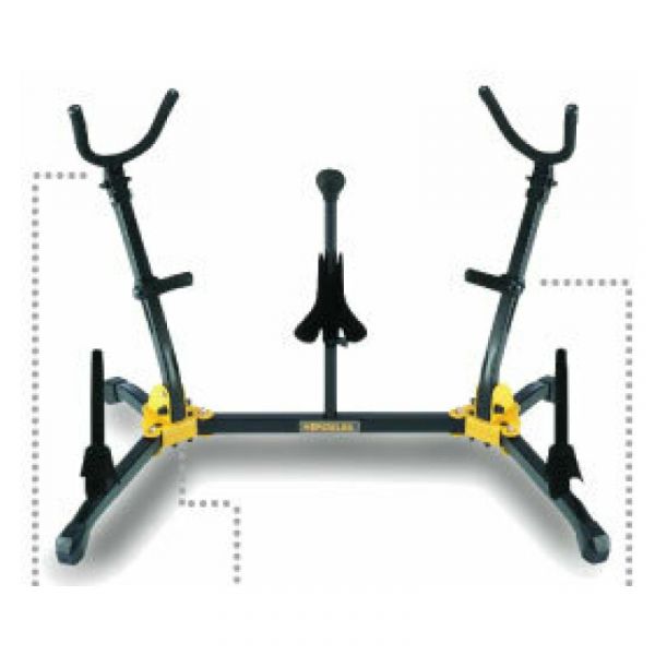 Hercules ds538b supporto per 2 sax a/t+1 sax s+2 fl/cl