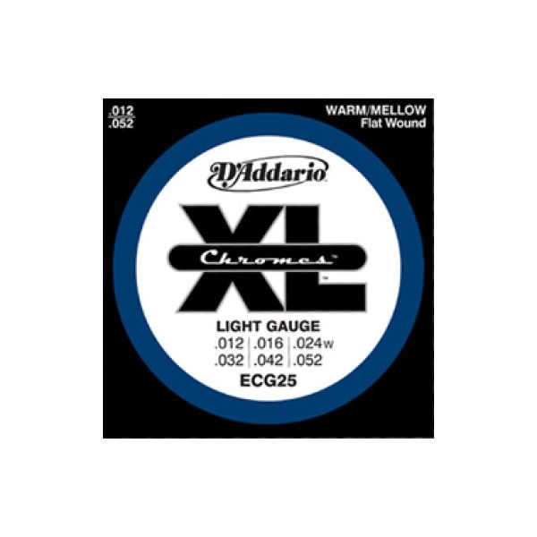 D'addario ecg25 chromes light 12-52