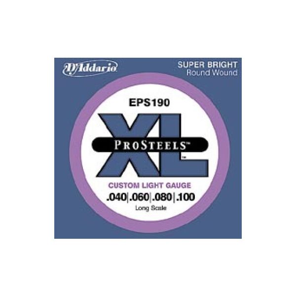 Daddario eps190 prosteels long scale 40-100