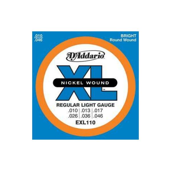 D'addario exl110 regular light 10-46