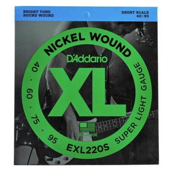 Daddario exl220s short scale 40-95