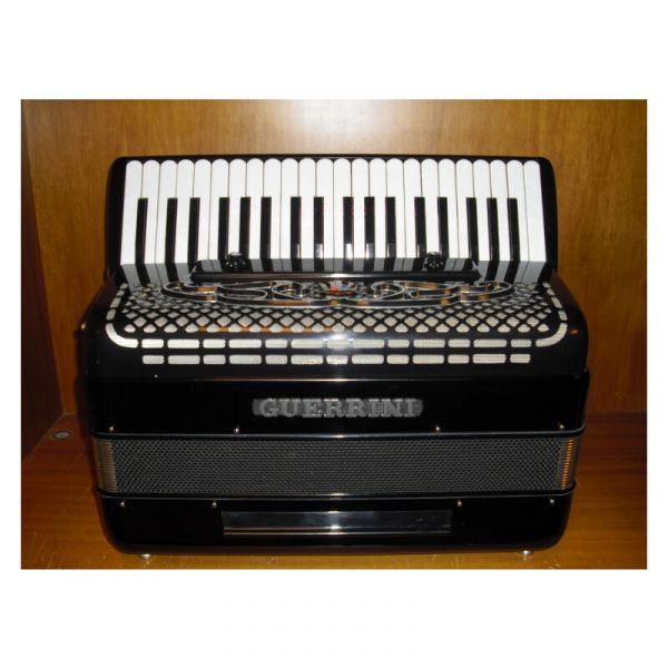 Guerrini fisarmonica gran basso 1 voce. nera elettrif.