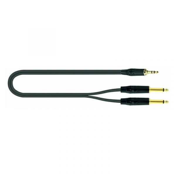 Quik Lok just/j352j-1 minijack stereo/2 jack mono