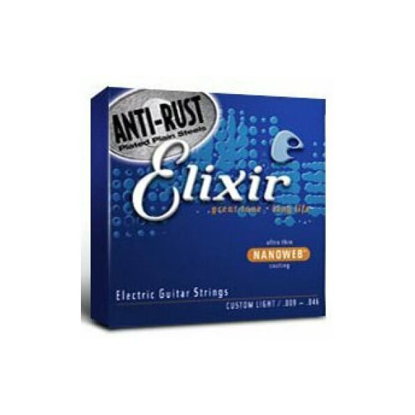 Elixir light 010/046 nickel plated steel nanoweb 12052