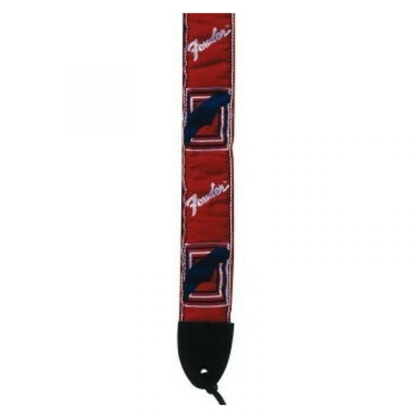Fender monogrammed strap red/white/blue