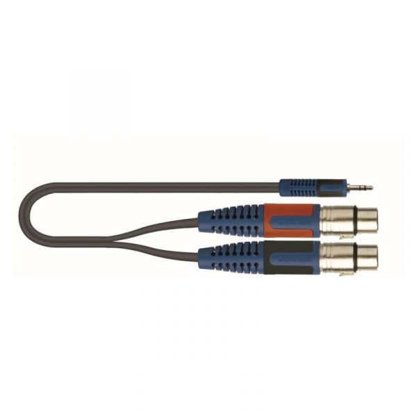 Quik Lok rksa/194-2 minijack stereo/2 xlr femmina
