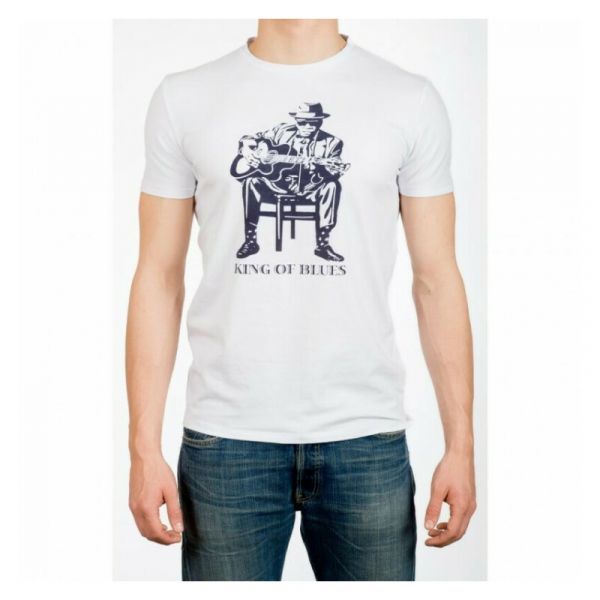 Cotton Music t-shirt king of blues small (s)