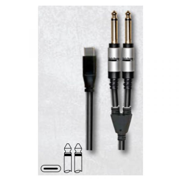 Audio Design Pro vx230c-3 cavo adattatore usb c - 2 jack 6,3