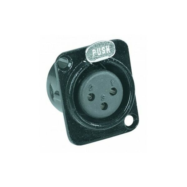 Proel xlr3fdlbk xlr.presa.pann.3poli.nero
