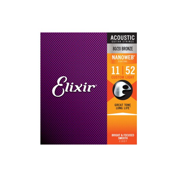 Elixir 11027 acoustic 80/20 bronze nanoweb