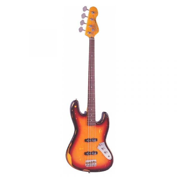 Vintage vj74 fretless icon distressed sunburst