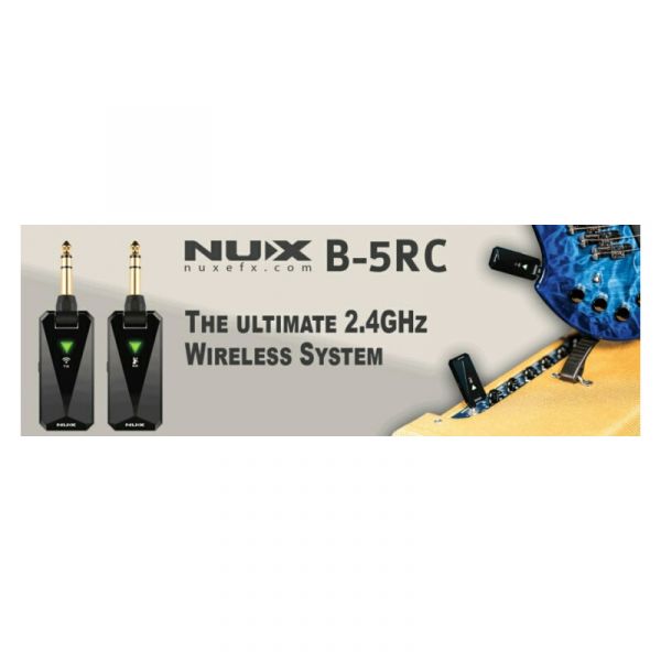 Nux b-5rc sistema wireless 2.4ghz per chitarra/basso