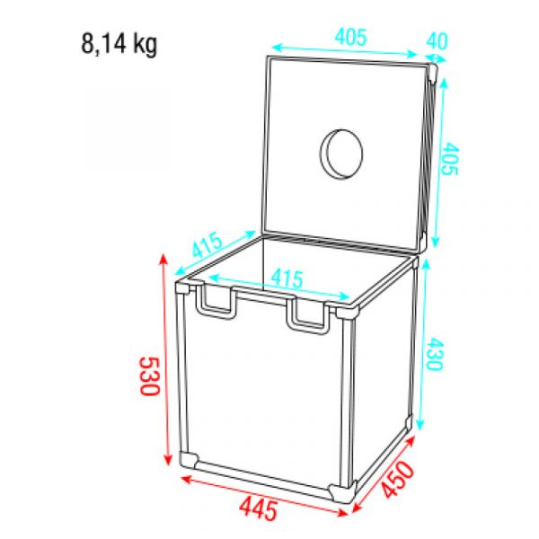 Showgear case for 40 cm mirror ball