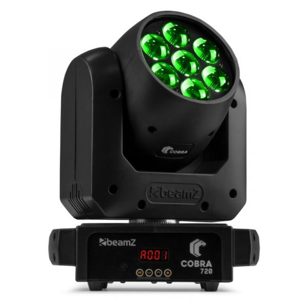 Beamz cobra 712 led wash 7x12w zoom