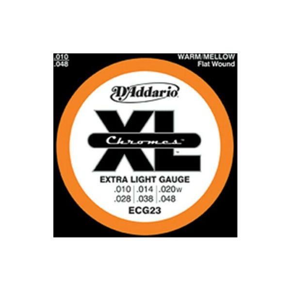 Daddario ecg23 chromes jazz light 10-48