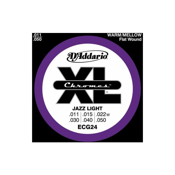 Daddario ecg24 chromes jazz light 11-50