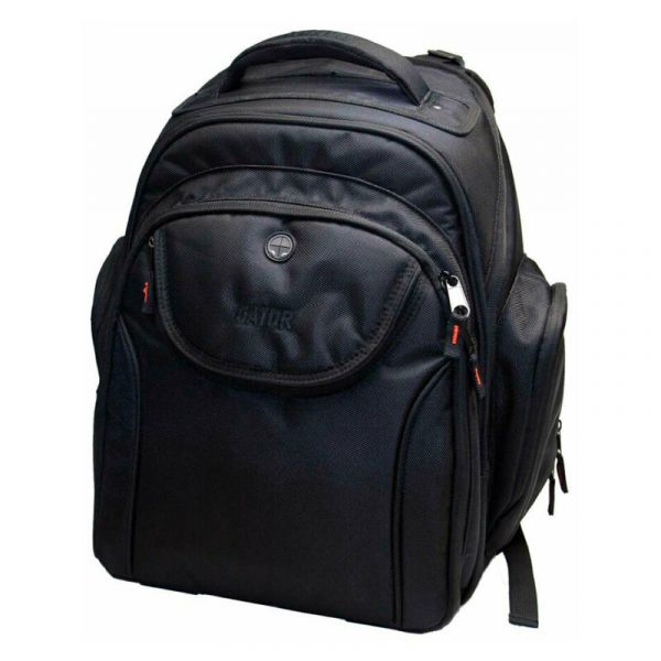 Gator g-club bakpak-lg - zaino per laptop, interfaccia serato e cd player/mixer