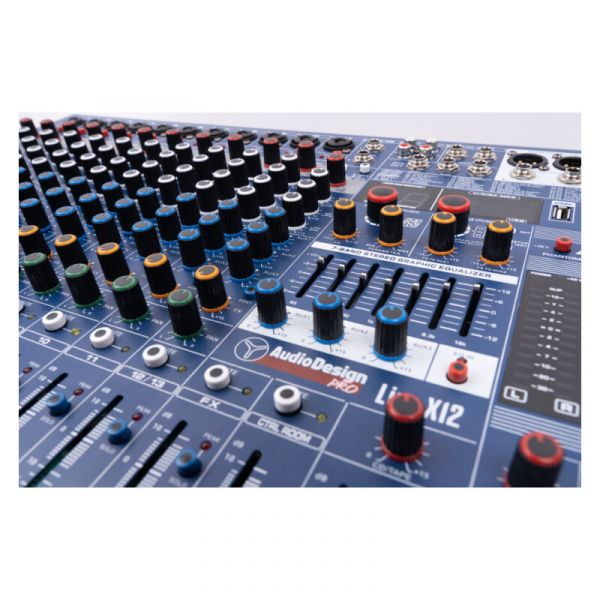 Audio Design Pro live x12 mixer professionale 11 ch. mono + 1 stere
