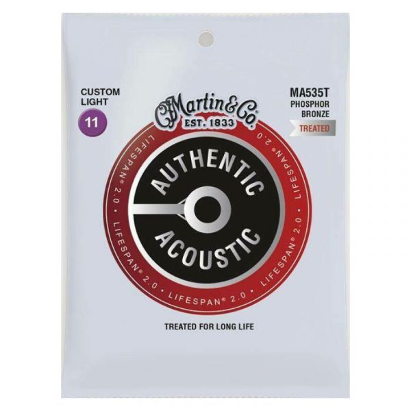 Martin Guitars ma535t authentic lifespan 2.0 11-52 phosphor