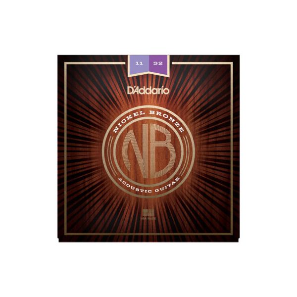 Daddario nb1152 nickel bronze acoustic 011-052