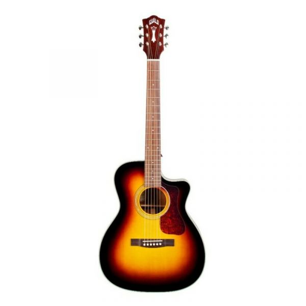 Guild om-140ce atb antique burst + bag