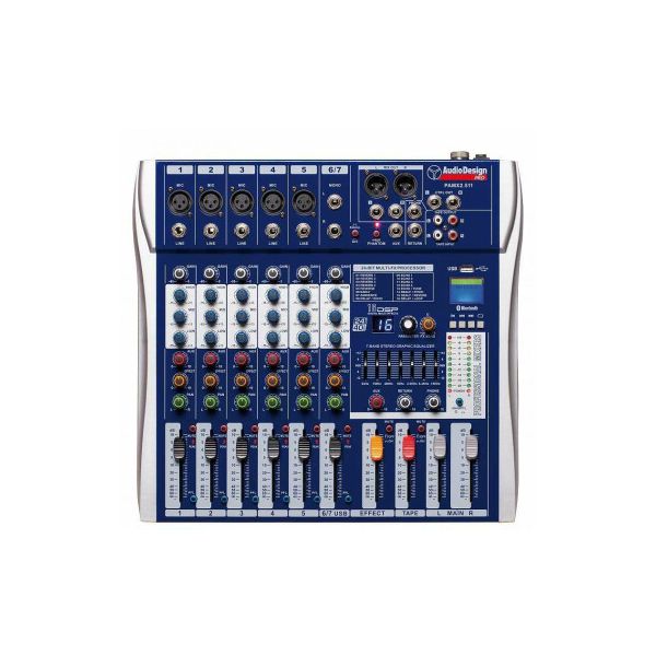 Audio Design Pro pamx2.511 mixer professionale 5+1+1 canali - usb e