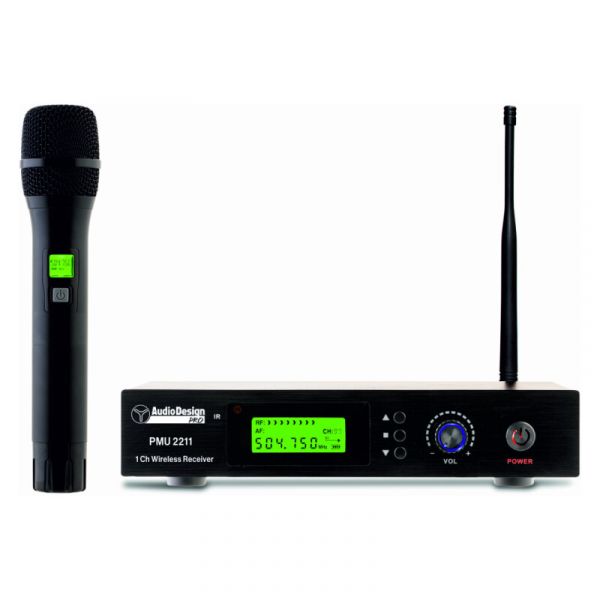 Audio Design Pro pmu 2211 sistema wireless 100 ch, uhf con 1 microf
